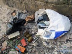 В Запорожье полицейские изъяли гранаты и взрывчатку