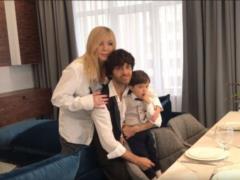 Irina Bilyk with her husband and grown up son first starred in a joint home video