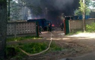 In Kiev, a major fire on the penalty area