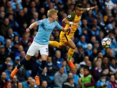  Manchester City  with Zinchenko defeated  Brighton , the Ukrainian came on the field from the start