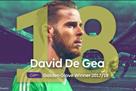 De Gea won the  Golden Glove 