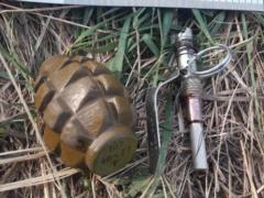 In Luhansk, border guards found a grenade F-1 with a 25-meter stretch