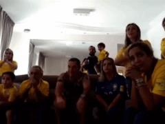 How to rejoice in the challenge to the national team. Families of Brazilian football players were furiously having fun, as if th