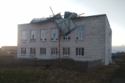In the Sverdlovsk region, the squally wind left 34 settlements without light and tore off part of the roof from the hospital in 