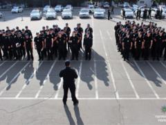 On the eve of the Champions League final in the patrol police conducted exercises