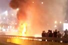 Автобус Црвены Звезды загорелся во время чемпионского парада