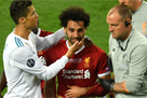 Salah injured his shoulder in the final of the Champions League and was replaced with tears in his eyes