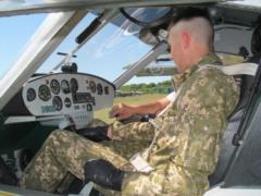 MO reported about the first date with the sky of Kharkov cadets