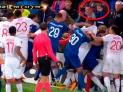Fan Everton, who fought with Lyon players with a child in his arms, was sentenced to imprisonment