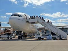 Впервые за пять лет в Харькове приземлился широкофюзеляжный Airbus А330