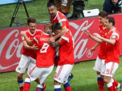 Russian national team defeated Saudi Arabia at World Cup
