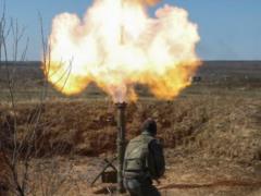 The video showed the destruction of the Ukrainian mortar BMP fighters