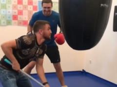 Lomachenko worked as a cleaner in the training camp of Usik