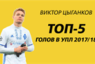 ТОП-5 голов Цыганкова в чемпионате Украины 2017/18