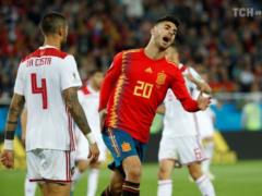 Spain squad twice in the match against Morocco and won the group World Cup