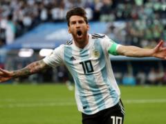 Messi scored a goal at the 2018 World Cup in a mascot against failures