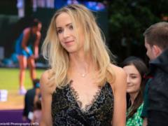 Svitolina in a candid dress visited the players  party before Wimbledon