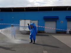 In Warsaw there was a leak of toxic materials