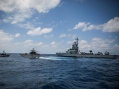 The Israeli Navy conducted joint exercises with the French Navy