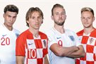 World Cup 2018: Croatia - England. Announcement of the match
