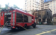 The building of the kindergarten burned in the center of Kiev