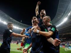 Croatia - in the finals of the 2018 World Cup!