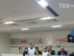 Ukrainian national biathlon team dressed for the new season