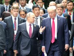 The time of the meeting between Putin and Trump