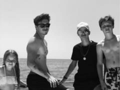 Victoria and David Beckham showed how children spend their summer holidays in Montenegro