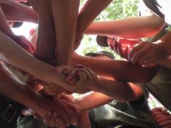 Young guardsmen of Slavyansk are taught to be a united team