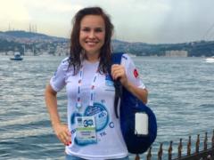 Anastasia Daugule arrived from Asia to Europe to swim