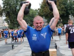 In Lviv, the army team competed in the functional all-around