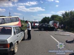 In the Odessa region, a car crashed into a bus: one dead, seven injured