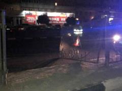 Drunk driver tested the strength of the fence on pr. Gagarin