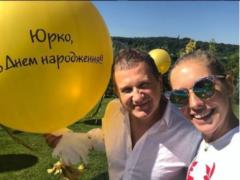 As Osadchaya husband Gorbunova congratulated her birthday: huge name balls and pleasant words