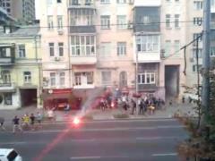 In Kiev, Ukrainian ultras attacked the fans of  Ajax 