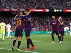 Barcelona  has destroyed the beginner Examples, having shipped in its gate eight goals