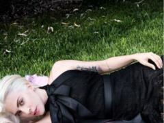 Gentle Lady Gaga starred in a sensual photo shoot for the famous gloss
