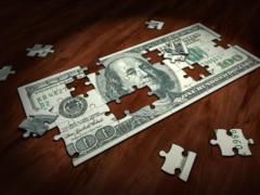 The dollar fell sharply