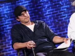Hollywood star Ashton Kutcher on a car knocked down a teenager