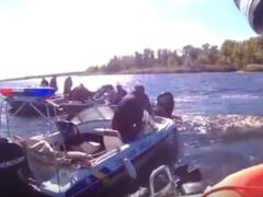 In Zaporozhye, officials  washed  new boats, one died