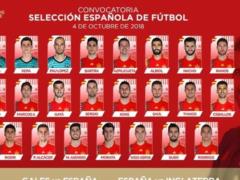 Spain announced the composition for the matches against Wales and England