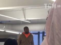 Kanye West climbed onto the table and obscenely asked everyone to “unhook” from Ilona Mask