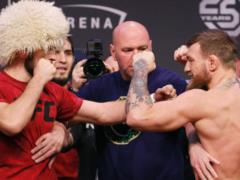 In Moscow, the fans staged a brawl after the victory of Nurmagomedov