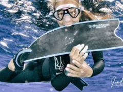 Ukrainka set a world freediving record