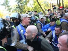 Как  патриоты  пытались снести памятники в Киеве