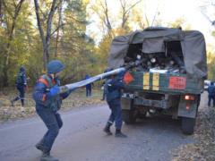 Over the past 24 hours, nearly 300 explosive items were removed from Ichney with an undermined warehouse of the Armed Forces of 