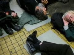 In Hungary, homeless people were forbidden to stay or spend the night in public places