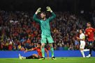 Spain missed three times in the official home game for the first time