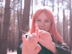 Happy mother TARABAROVA in a short dress enjoyed the rays of the sun in a new clip